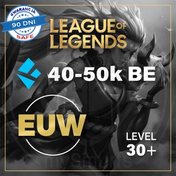 League of Legends KONTO LOL SMURF EUW 40-50k BE