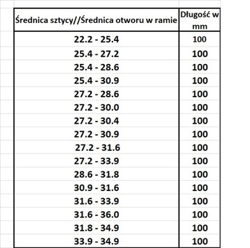 NCX sztyca Suntour redukcja 27.2-31.6 różne W-wa