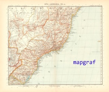 AMERYKA POŁUDNIOWA część 4 mapa z 1906 roku 98