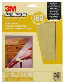 SandBlaster papier ścierny G180 3 sztuki 3M