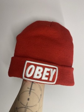 Czerwona czapka Obey Unisex
