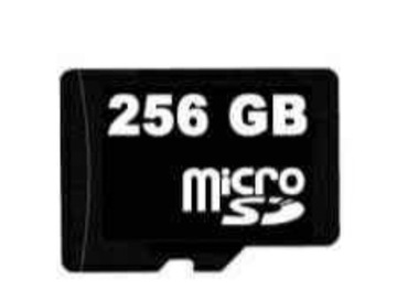 Karta pamięci micro sd 256 GB  laptop table