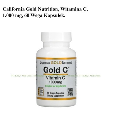 California Gold Nutrition, Witamina C, 60 Kapsułek