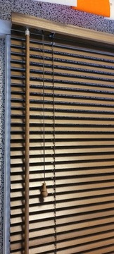 Żaluzje drewniane balkonowe NOWE 2 szt
