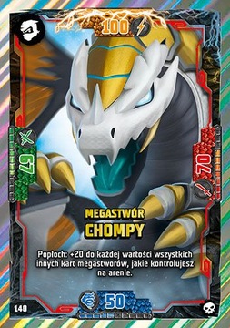 Karta LEGO Ninjago S6 Nr 140 Megastwór Chompy