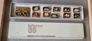 Odznaki ZSRR 11 szt. Kompletny zestaw statków