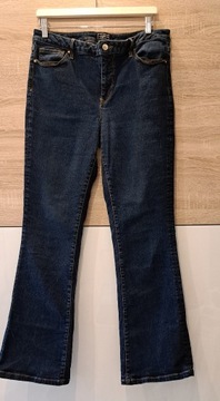 Granatowe jeansy damskie rozmiar 44