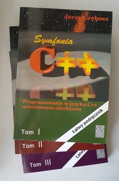 Symfonia C++ Jerzy Grębosz komplet 3 tomy