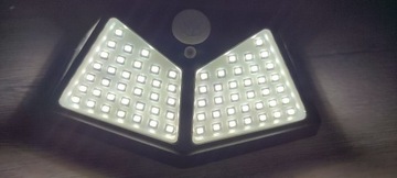 Lampa solarna , zewnętrzna , ścienna , 100 LED