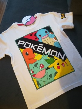 Koszulka bluzka t-shirt Pokemon rozm 116