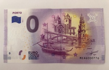 PORTO Banknot kolekcjonerski 0 Euro Portugalia UNC