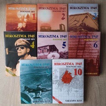 Manga Hiroszima 1945 Bosonogi Gen - tomy 1-6, 9-10