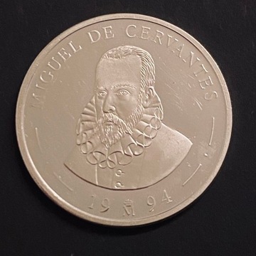 Hiszpania, 5 ECU, Miguel de Cervantes, 1994r