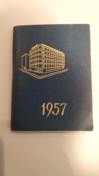 Kalendarzyki 1956, 1957,1958 terminarzyk kalendarz