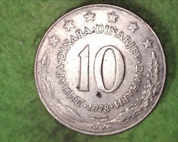 Jugosławia - 10 dinarów  1978