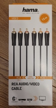 Kabel audio video rca cinch