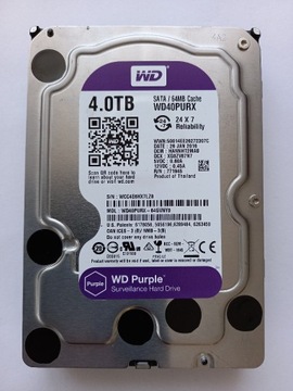 Dysk 4TB Purple WD40PURX SATA 5400RPM