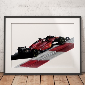 Ferrari F1 Auto Rysunek portret na zamówienie A4