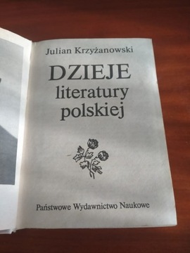 Dzieje literatury polskiej Julian Krzyżanowski