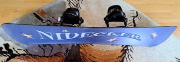 Deska snowboardowa Nidecker 114 cm, z wiązaniami 