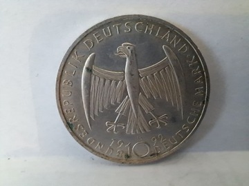  Srebrna moneta  10 marek z 1992 r. 