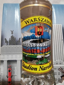 Kieliszki kolorowe Warszawa Stadion Narodowy 6 szt