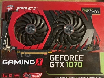 MSI GeForce GTX 1070 GAMING X 8GB GDDR5