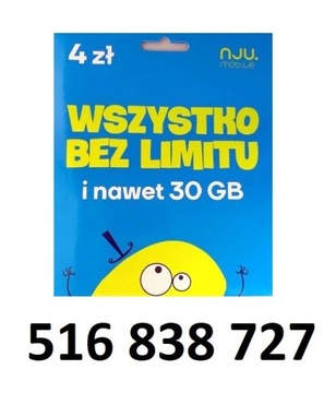 516 838 727 NJU ŁATWY ZŁOTY NUMER STARTER 