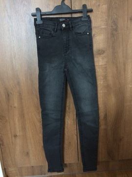 Spodnie jeansowe szaro-czarne r. 32 HOUSE