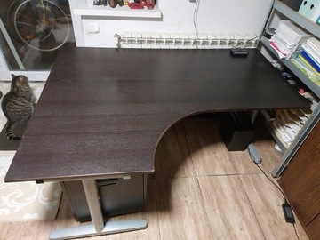 Biurko Ikea Galant narożne czarne 120x160 Warszawa