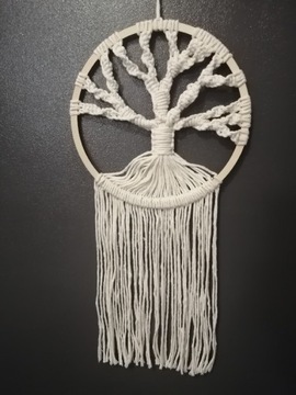 Makrama, drzewko ze sznurka