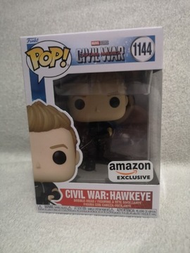 Funko pop Hawkeye Civil War 1444 Exlusive Amazon 