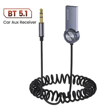 Adapter USB Bluetooth Jack 3,5mm AUX - Samochodowy