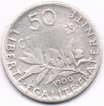 FRANCJA  50 cent 1900