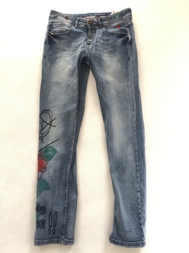 Desigual roz. W26 dżinsy straight fit