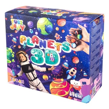 Tubi Jelly Planety 3d, zabawki kreatywne, edukacyjne, diy