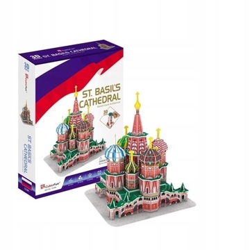 Puzzle 3D Cubic Fun Katedra Św. Wasyla 46 el.