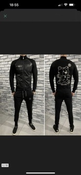 Dres komplet bluza spodnie Philipp Plein TEDDY miś