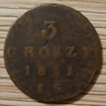 3 grosze 1811 I.S. Księstwo Warszawskie trojak 