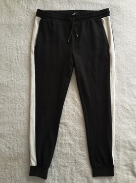 Czarne spodnie dresowe sportowe Zara Man L
