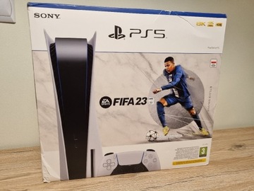 PlayStation 5 PS5 z napędem FIFA 23 nowa konsola