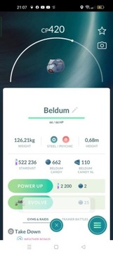 Sprzedam shiny Beldum Pokemon Go