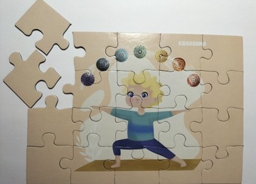 Puzzle - Kidsasana: Wojownik II