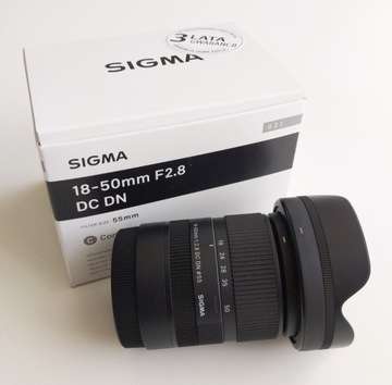 Obiektyw SIGMA 18-50mm F2.8 DC DN APS-C Sony E Gwarancja do 31/07/2028