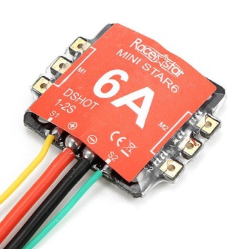 Regulator obrotów ESC Racerstar Mini 6A 1-2S 2in1