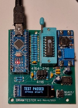 Tester pamięci DRAM 4164 i inna