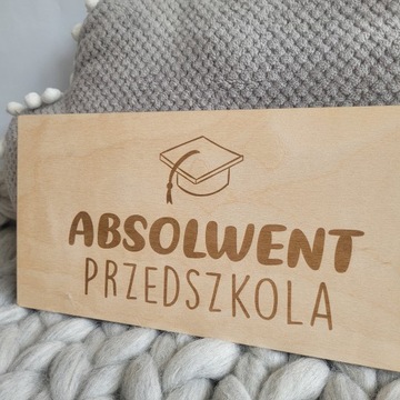 TABLICZKA DO SESJI ABSOLWENT PRZEDSZKOLA Rekwizyt