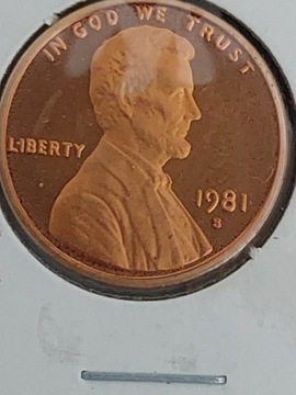 Moneta 1 cent Lincoln 1981 S