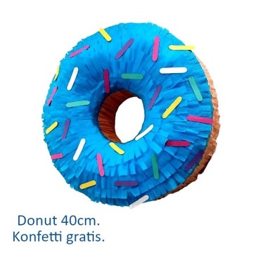 Piniata 3D Donut pączek 40cm + gratis.
