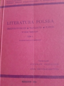 LITERATURA POLSKA. Wybór tekstów